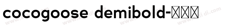 cocogoose demibold字体转换